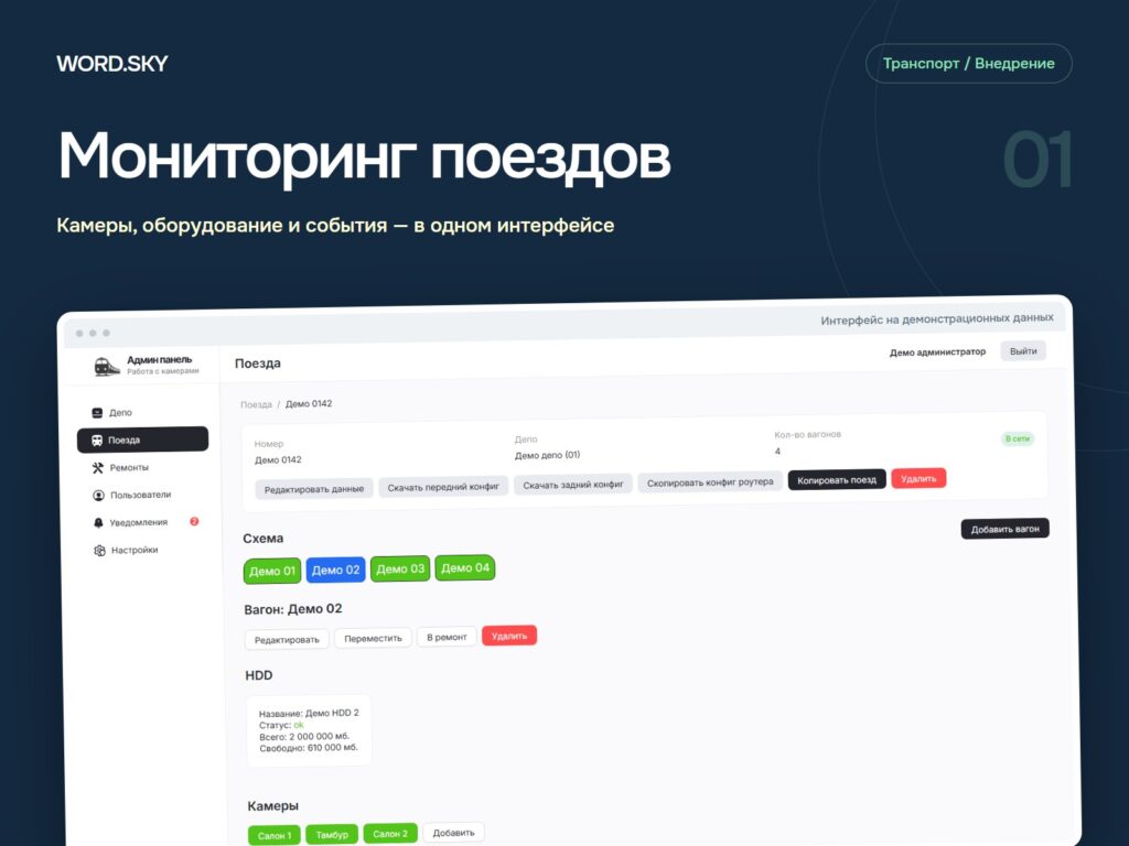 Камеры поездов: оборудование, видео и события